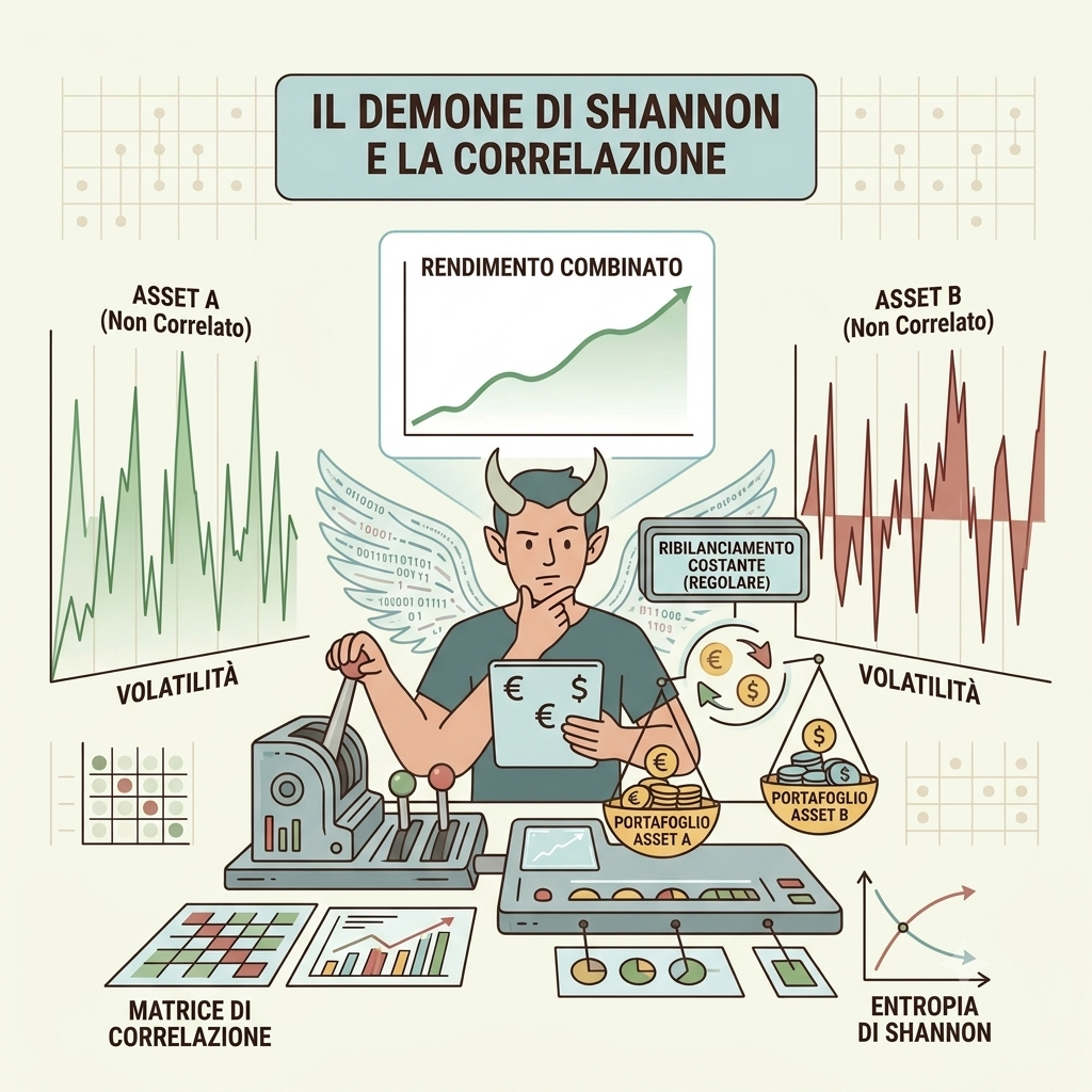 Il Demone di Shannon: Come stampare rendimenti matematici sfruttando asset decorrelati